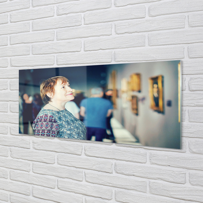 Szklany Panel Grupa Ludzi