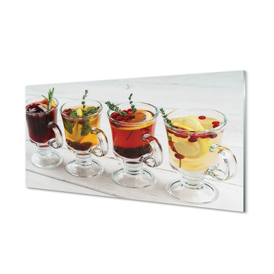 Szklany Panel Herbata zimowa zioła owoce
