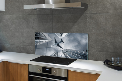 Panel nad Blat Kuchenny Samolot nad Miastem pod Chmurami