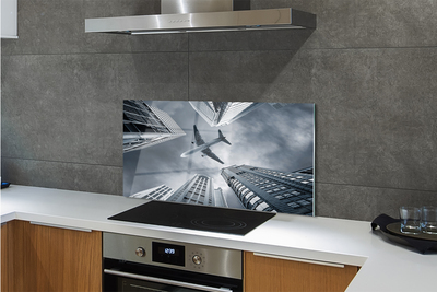 Panel nad Blat Kuchenny Samolot nad Miastem pod Chmurami