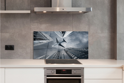 Panel nad Blat Kuchenny Samolot nad Miastem pod Chmurami