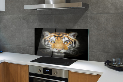 Panel szklany do Kuchni Portret Dzikiego Tygrysa