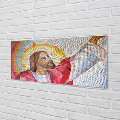 Szklany Panel Mozaika Jezus