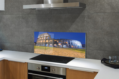 Szkło do Kuchni na Ścianę Koloseum w Blasku Zachodzącego Słońca