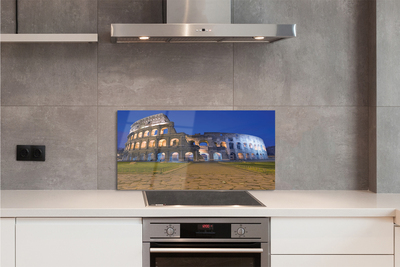 Szkło do Kuchni na Ścianę Koloseum w Blasku Zachodzącego Słońca