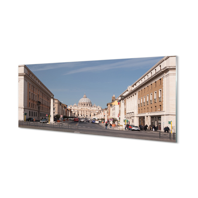 Panel Szklany Rzym Katedra budynki ulice