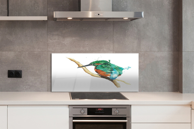 Panel Szklany Artystyczna Ilustracja Papugi