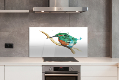 Panel Szklany Artystyczna Ilustracja Papugi