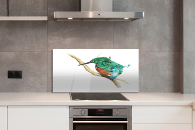 Panel Szklany Artystyczna Ilustracja Papugi