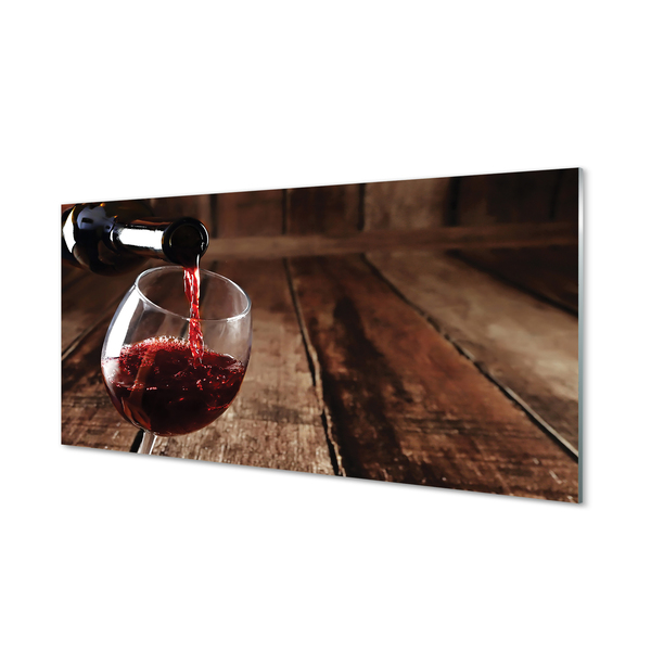 Szklany Panel Deski wino kieliszek
