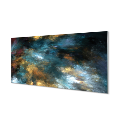 Panel szklany do Kuchni Barwna Abstrakcja Malarska