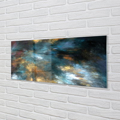 Panel szklany do Kuchni Barwna Abstrakcja Malarska