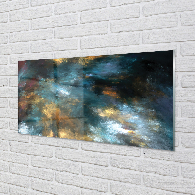 Panel szklany do Kuchni Barwna Abstrakcja Malarska