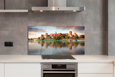 Panel nad Blat Kuchenny Zamek Królewski na Wawelu nad Wisłą