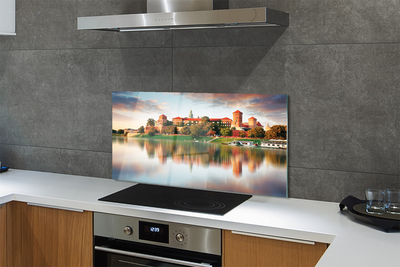 Panel nad Blat Kuchenny Zamek Królewski na Wawelu nad Wisłą