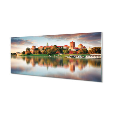 Panel nad Blat Kuchenny Zamek Królewski na Wawelu nad Wisłą