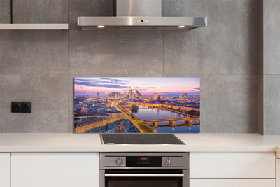 Panel szklany do Kuchni Nocna Panorama Berlina