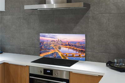 Panel szklany do Kuchni Nocna Panorama Berlina