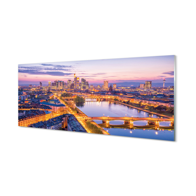 Panel szklany do Kuchni Nocna Panorama Berlina