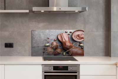 Szklany Panel Zając Wielkanocny i Słodycze