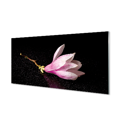 Panel Kuchenny Szklany Kwiat Lotosu na Wodzie