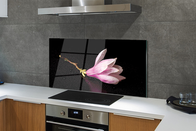 Panel Kuchenny Szklany Kwiat Lotosu na Wodzie