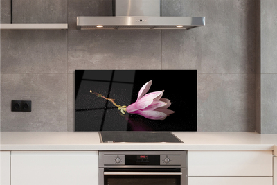 Panel Kuchenny Szklany Kwiat Lotosu na Wodzie