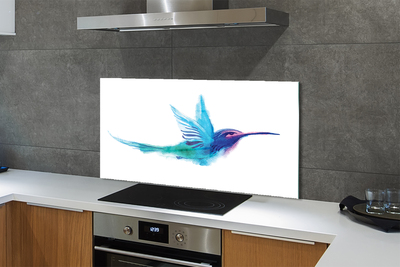 Panel szklany do Kuchni Papuga w Stylu Malarskim