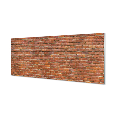 Szklany Panel Vintage Ściana z Cegieł