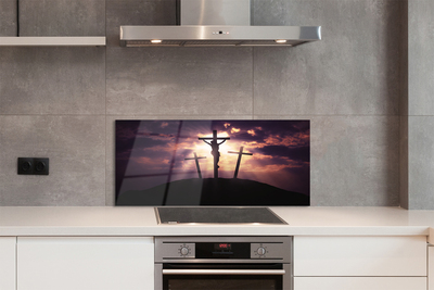 Panel szklany do Kuchni Jezus pod Krzyżem