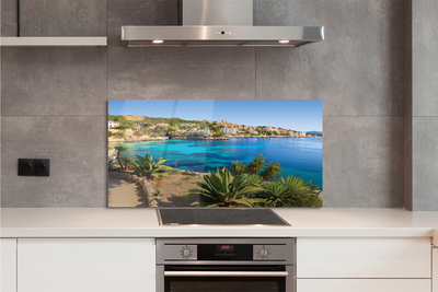 Panel Szklany Hiszpańskie Wybrzeże w Pełnym Słońcu