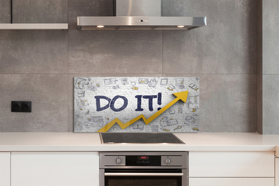 Szklany Panel Motywujące Hasło 