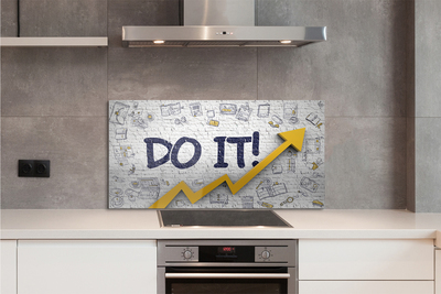 Szklany Panel Motywujące Hasło 