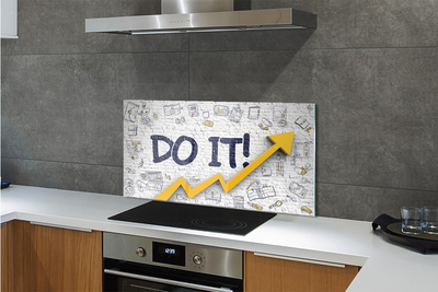 Szklany Panel Motywujące Hasło 