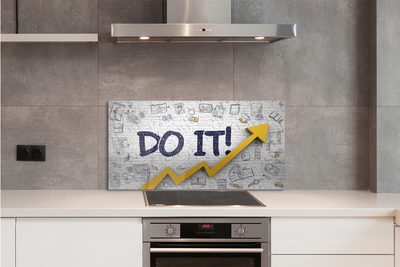 Szklany Panel Motywujące Hasło 