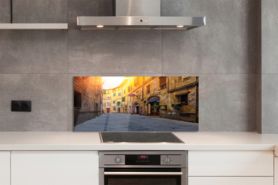 Panel szklany do Kuchni Malownicza Włoska Uliczka