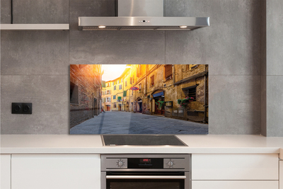 Panel szklany do Kuchni Malownicza Włoska Uliczka