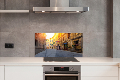 Panel szklany do Kuchni Malownicza Włoska Uliczka