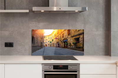 Panel szklany do Kuchni Malownicza Włoska Uliczka