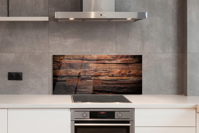 Panel szklany do Kuchni Słoje i Struktura Drewna