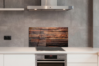 Panel szklany do Kuchni Słoje i Struktura Drewna