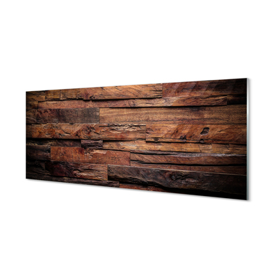 Panel szklany do Kuchni Słoje i Struktura Drewna