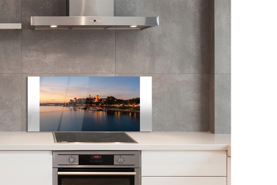 Panel Szklany Zachód Słońca nad Zamkiem na Wawelu