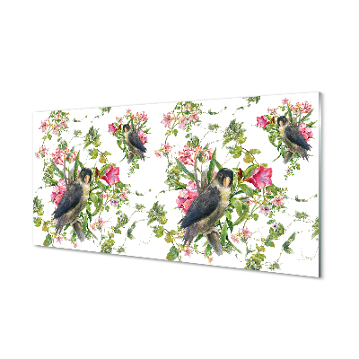 Panel Szklany Poranne Spotkanie na Gałęzi