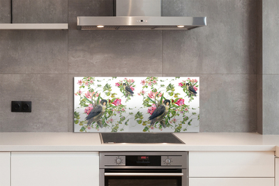 Panel Szklany Poranne Spotkanie na Gałęzi