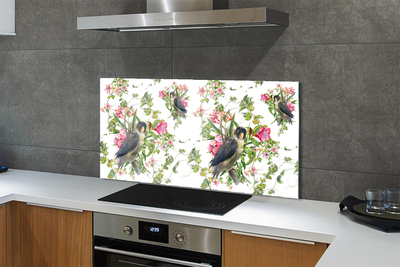 Panel Szklany Poranne Spotkanie na Gałęzi