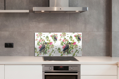 Panel Szklany Poranne Spotkanie na Gałęzi