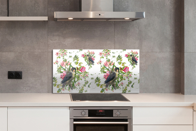 Panel Szklany Poranne Spotkanie na Gałęzi