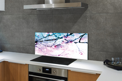 Szklany Panel Gałęzie Drzewa na tle Nieba