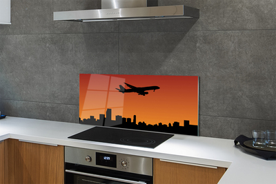 Panel nad Blat Kuchenny Samolot w Blasku Zachodzącego Słońca